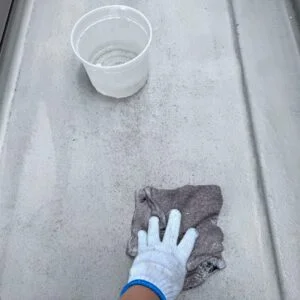 アセトン拭き