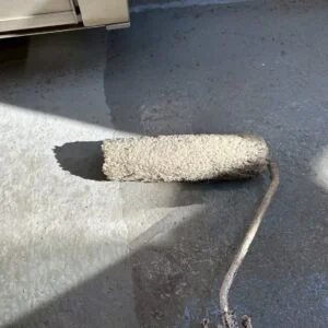 ベランダ下塗り