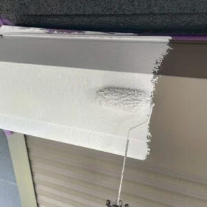 シャッターボックス下塗り
