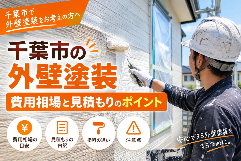 千葉市の外壁塗装の費用相場は？価格の内訳と見積もりの注意点を解説！